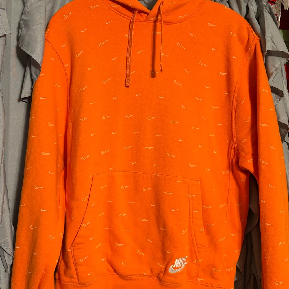 Nike Men's Bright Orange Hoodie